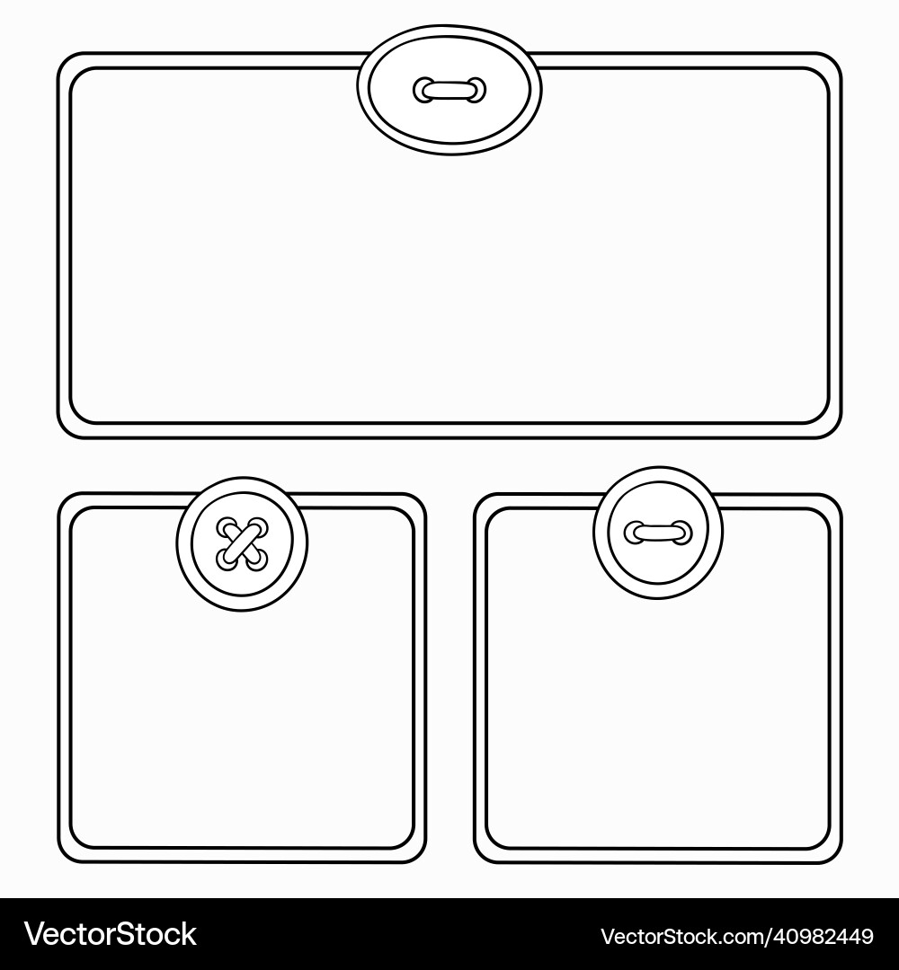 Round button speech bubble icons set Round button speech bubble icons set Vector Image