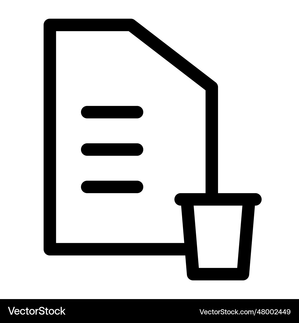 Storage extended by deleting extra files vector image