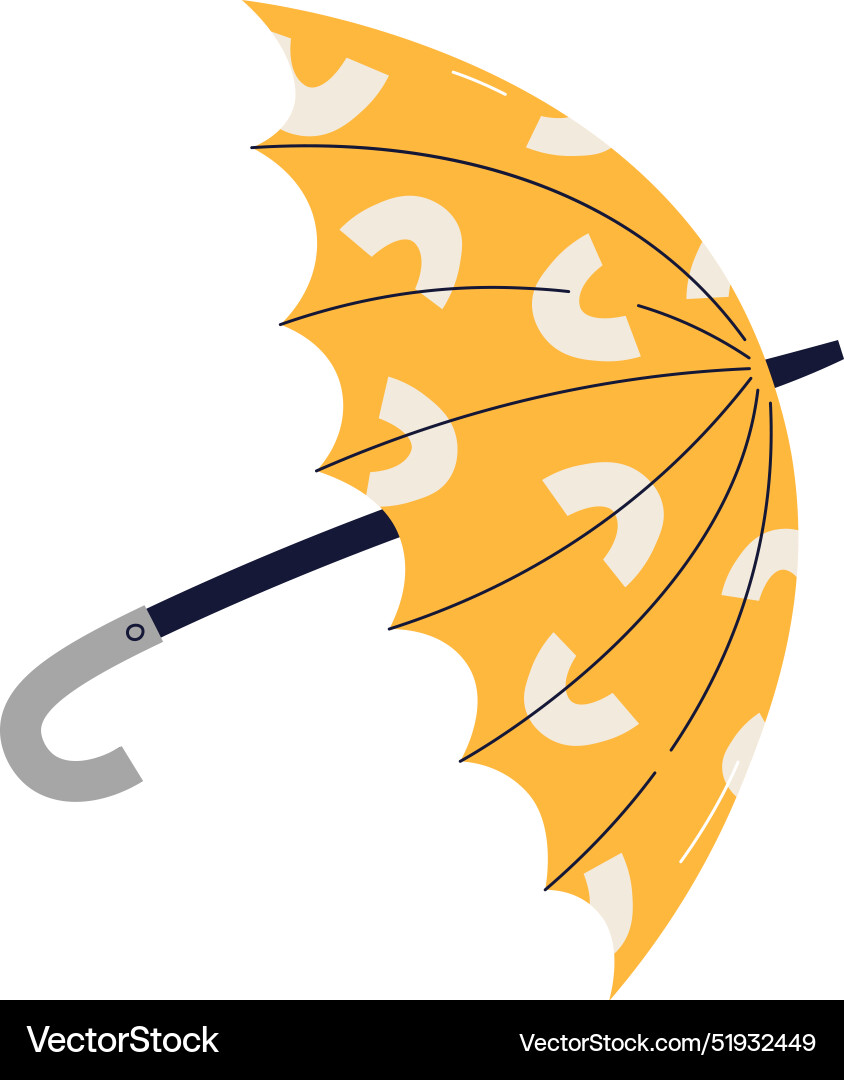 Umbrella with pattern Royalty Free Vector Image