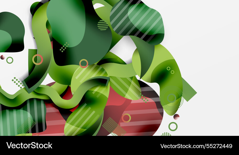 Vibrant abstract background overlapping shapes Vibrant abstract background overlapping shapes Vector Image