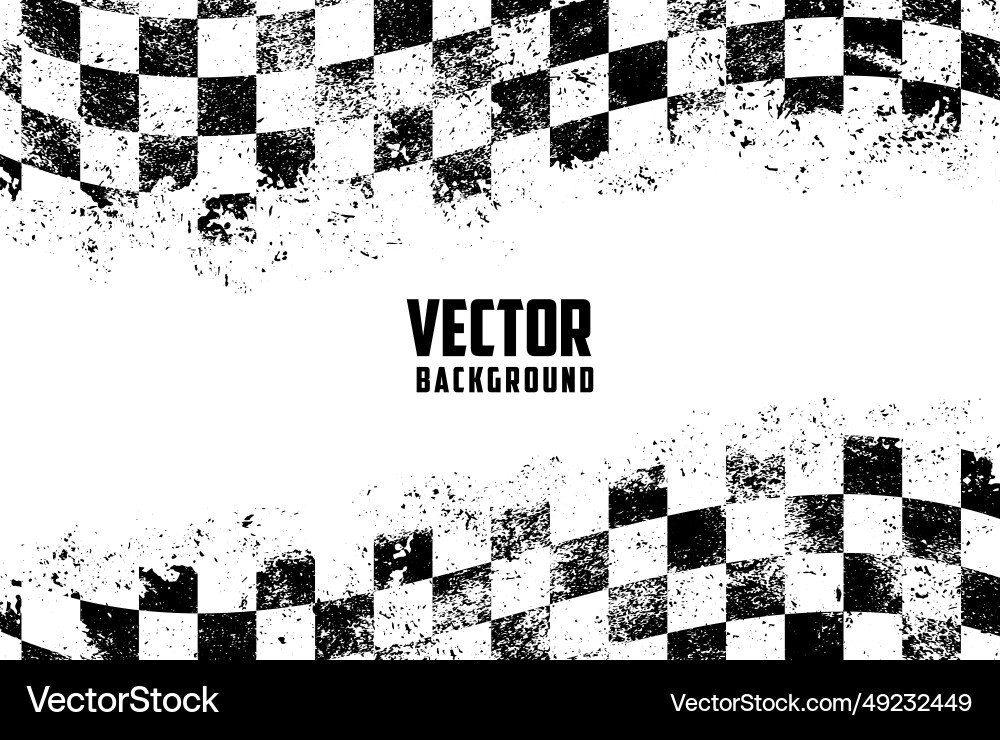 Vintage Racing Flag Background Royalty Free Vector Image