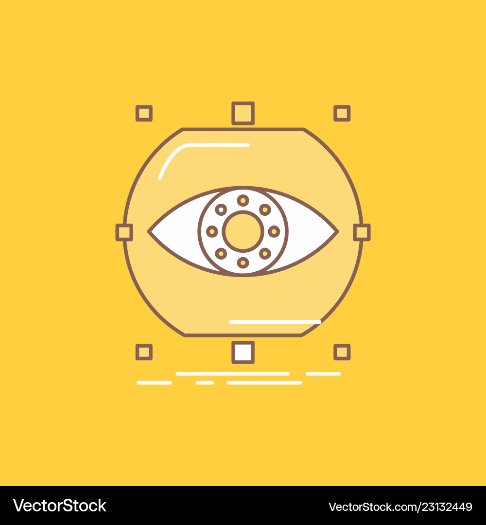Visualize conception monitoring vision Vector Image