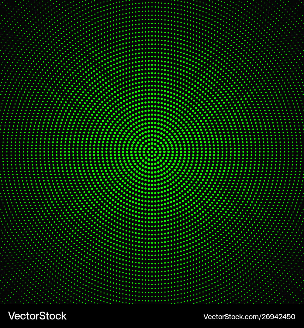 Abstract halftone round dot pattern background vector image