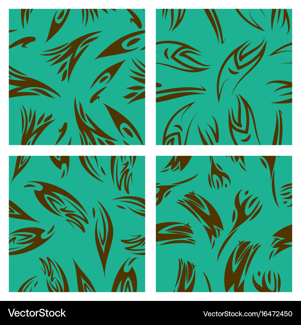 Assembly of patterns in striped style vector image