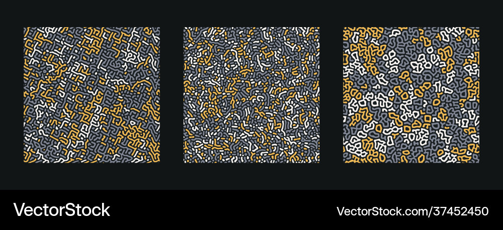 Collection turing abstract seamless pattern Collection turing abstract seamless pattern vector image