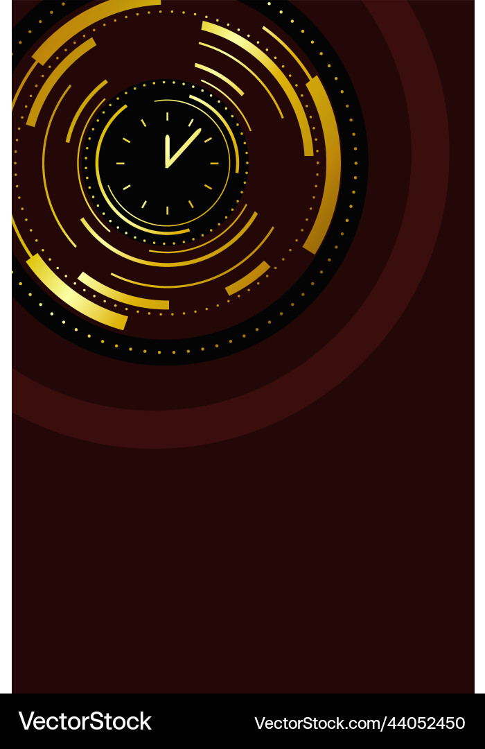 Dark Red Abstract Background with Golden Lines vector image