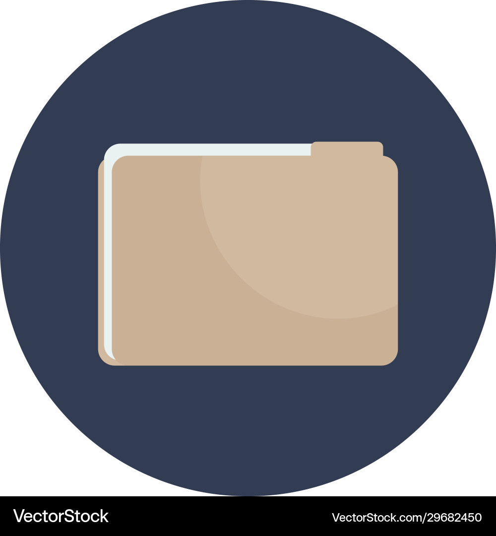 Isolated file flat block style icon design Isolated file flat block style icon design vector image
