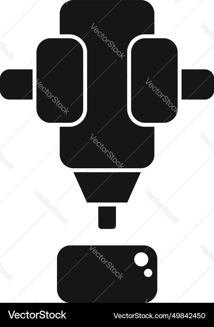 Monitor bioprinting icon simple computer vector image