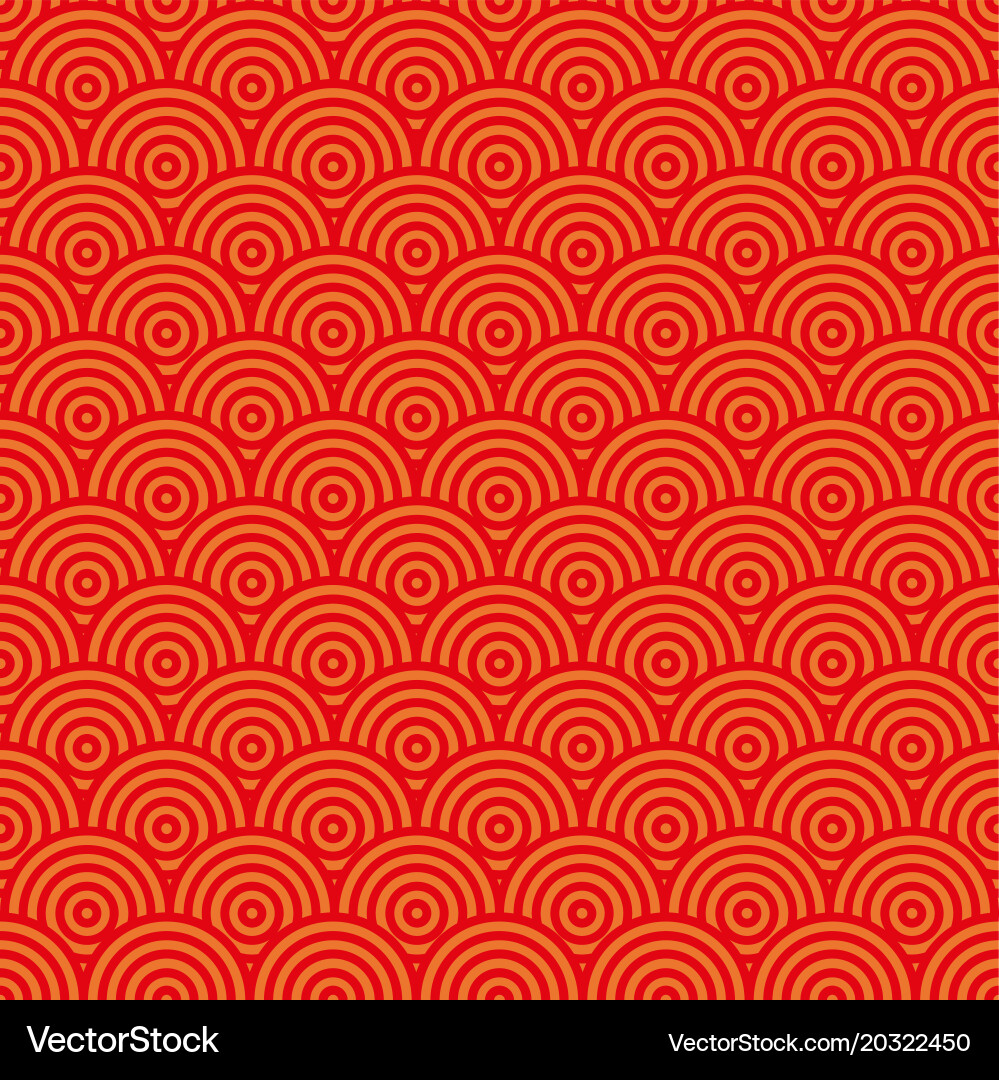Red Circular Abstract Pattern vector image