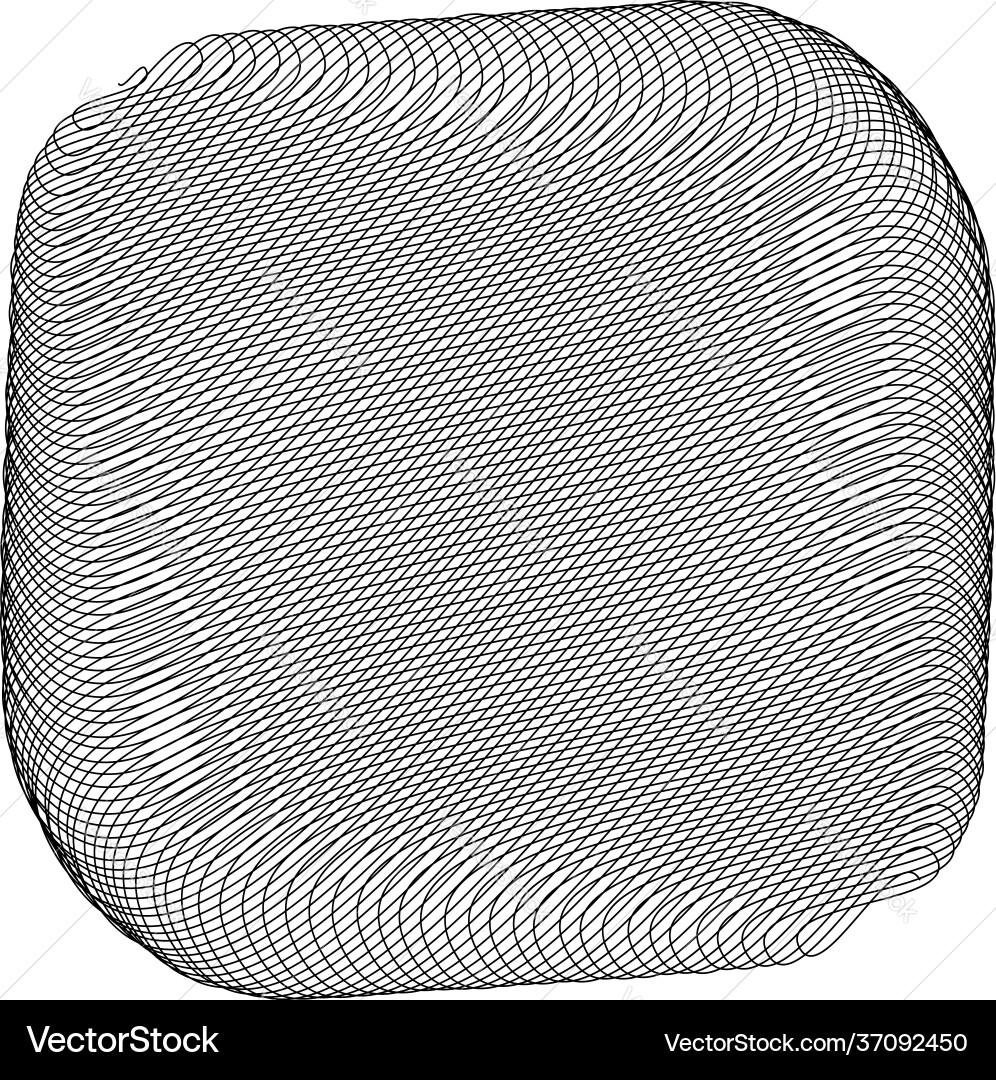 Rounded square with sketchy scribble doodle Rounded square with sketchy scribble doodle vector image