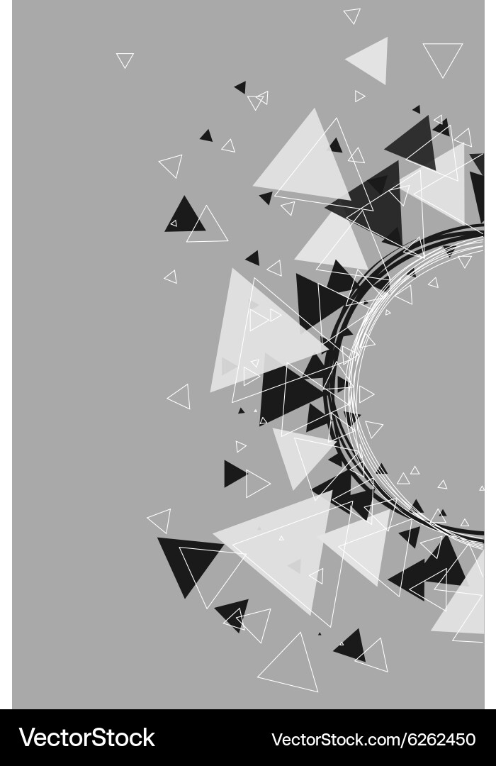 Triangles stars and circle pattern background Vector Image