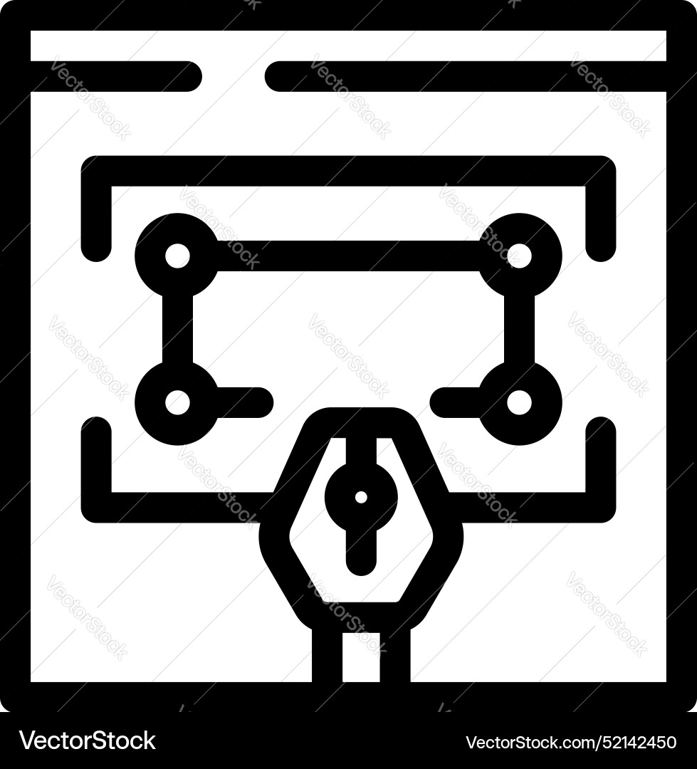 Web design process being edited using graphic Web design process being edited using graphic vector image