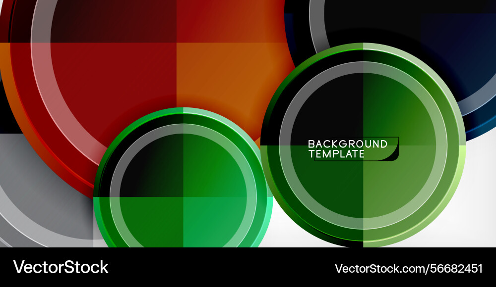 Abstract circles overlap creating vibrant Abstract circles overlap creating vibrant vector image