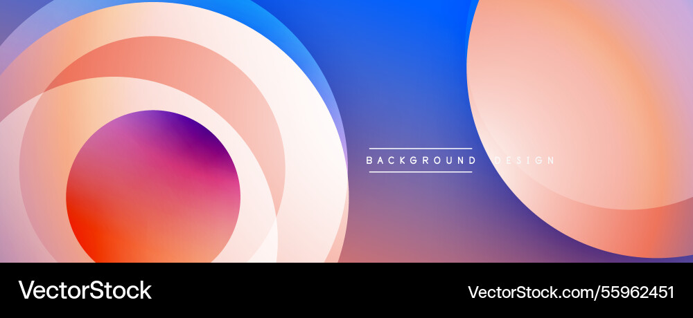 Abstract composition with layered circular Abstract composition with layered circular Vector Image