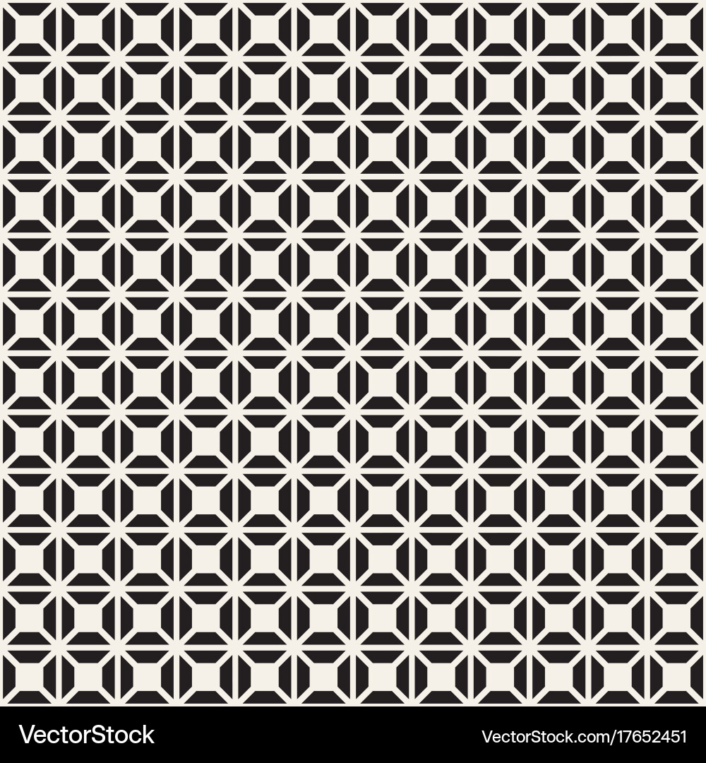 Abstract geometric lines lattice pattern seamless vector image