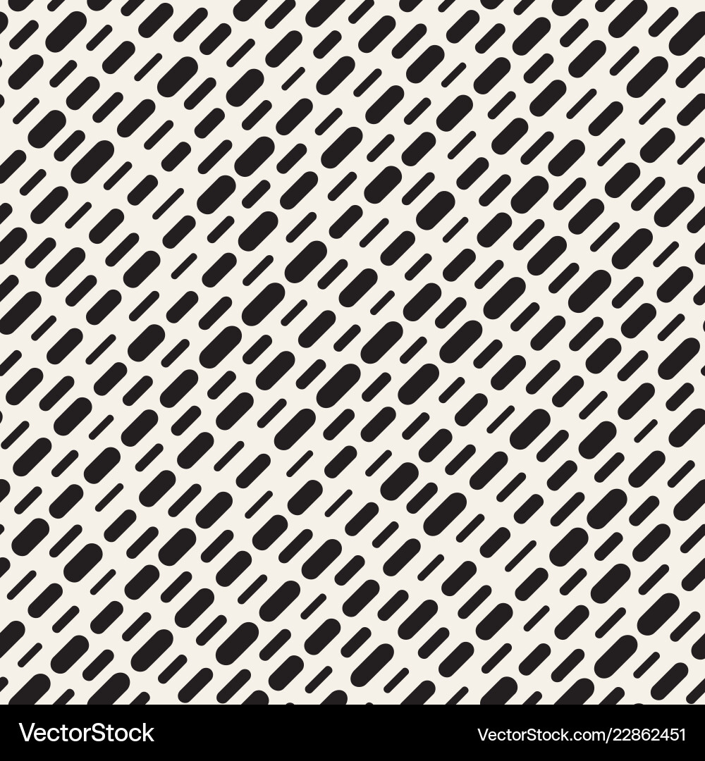 Black and white irregular rounded dashed lines Vector Image
