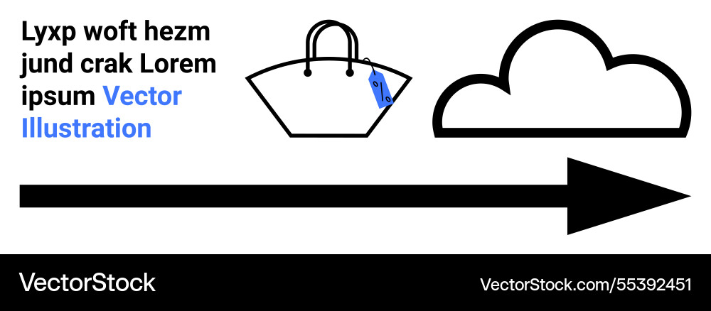 Cloud storage concept with upload arrow Cloud storage concept with upload arrow vector image