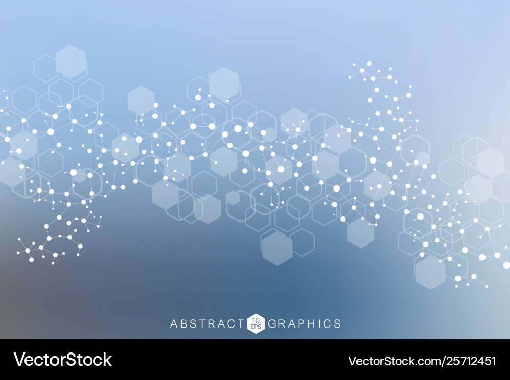 Hexagonal abstract background big data Hexagonal abstract background big data vector image