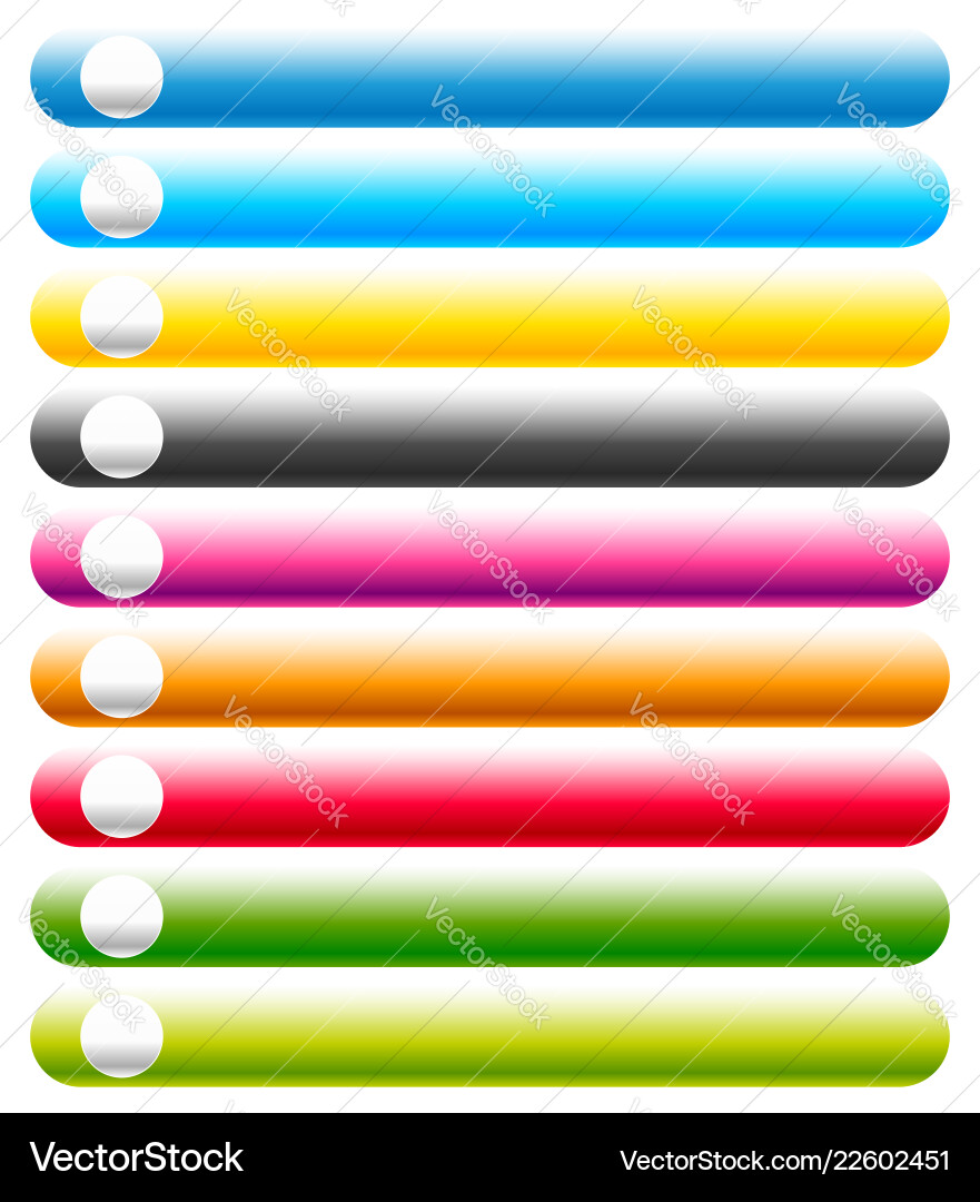 Horizontal button banner background with blank Horizontal button banner background with blank Vector Image