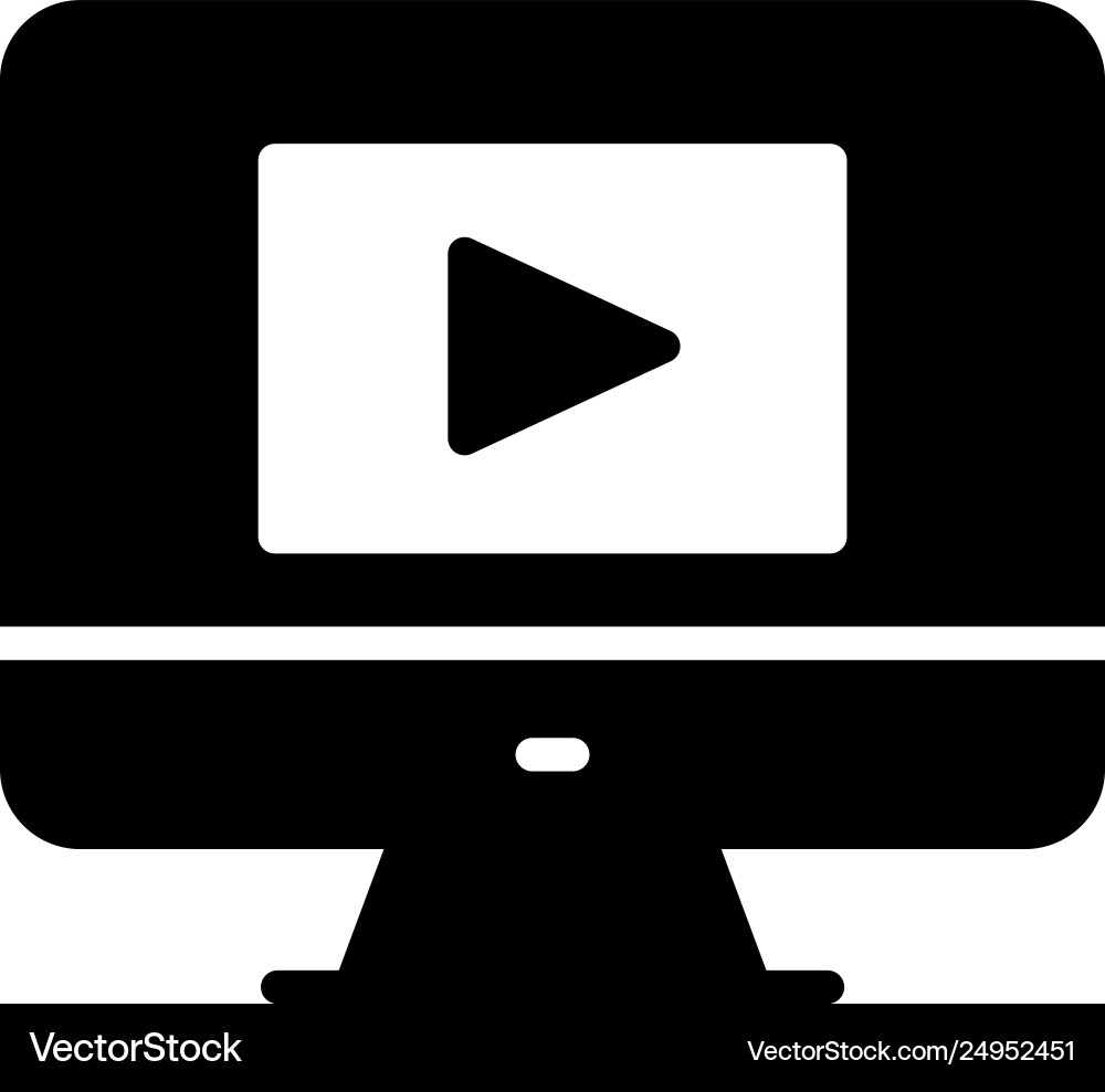 Lcd player Vector Image
