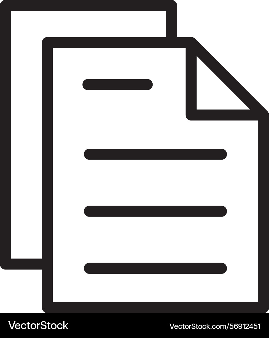 Script linear style icon design vector image