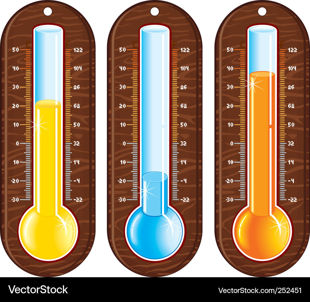 Temperature object Royalty Free Vector Image - VectorStock