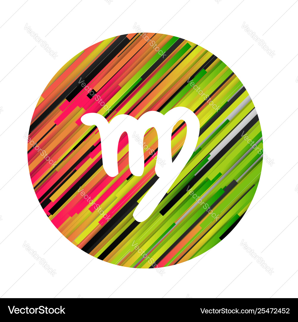 A zodiac sign virgo A zodiac sign virgo vector image