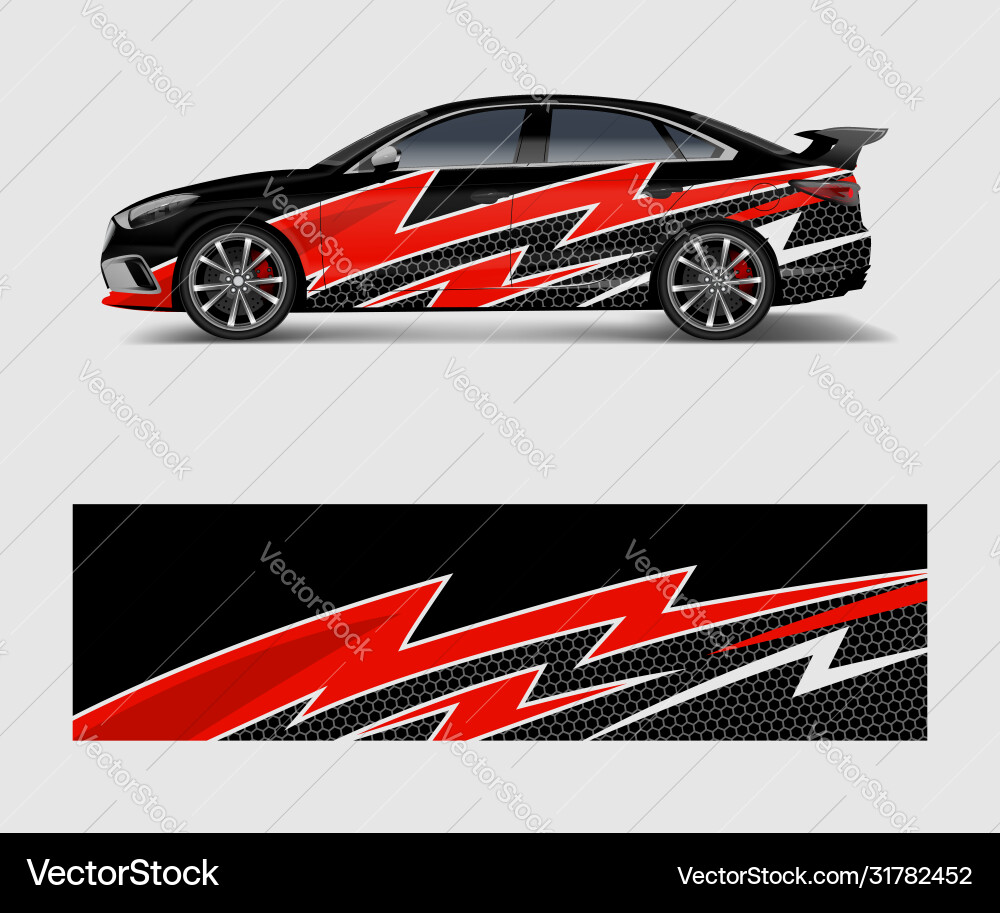 Abstract Racing Wrap Pattern vector image