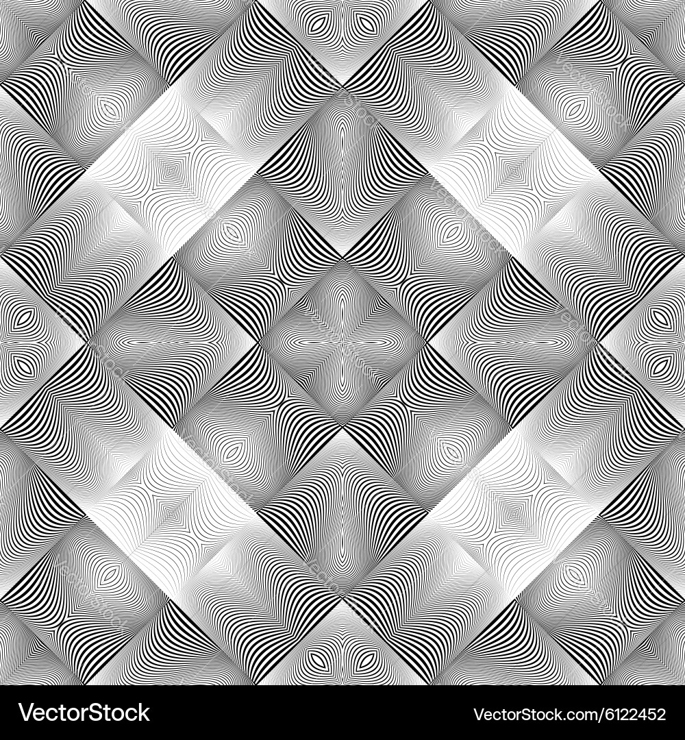 Design seamless wave geometric pattern vector image