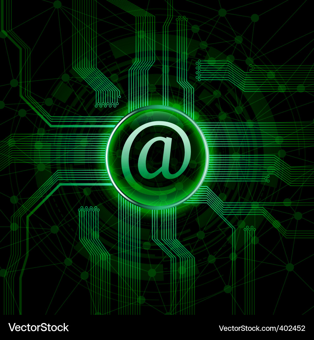 Digital Circuit Network Vector Image