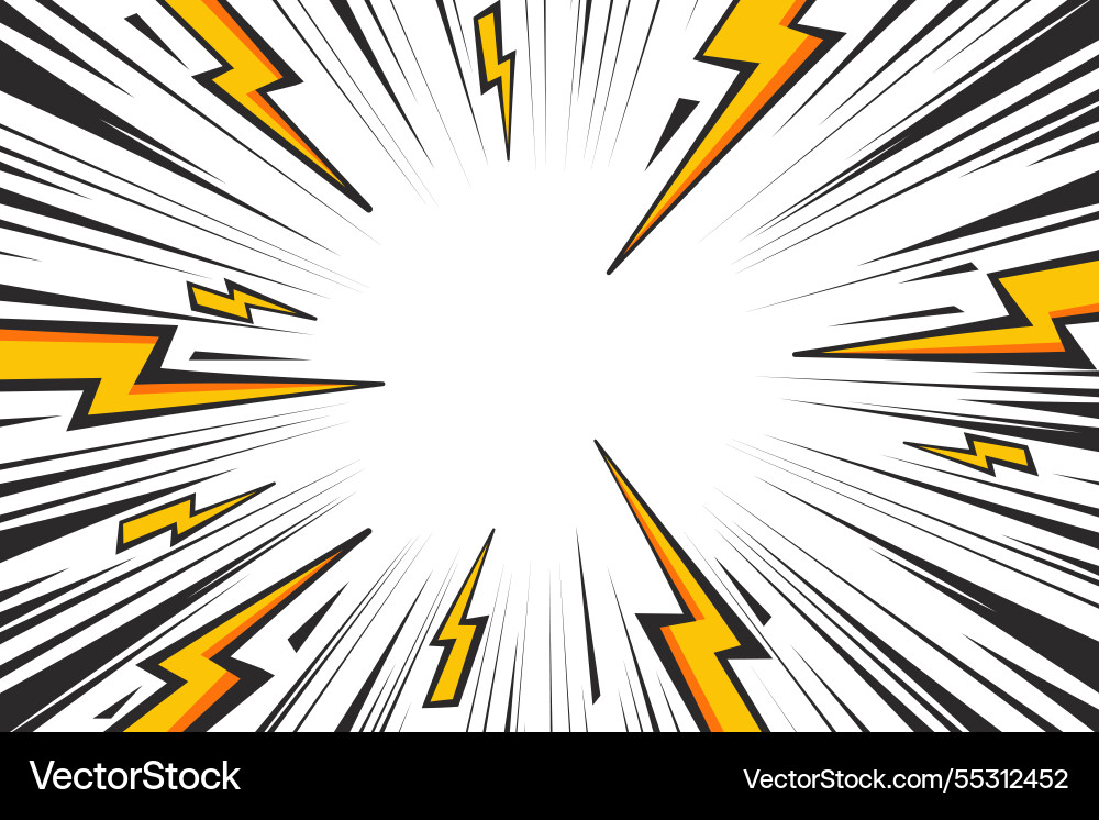 Dynamic Lightning Burst Background vector image