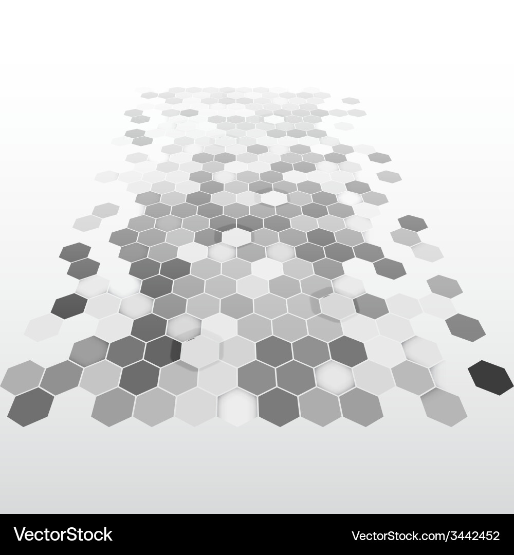 Geometric background abstract hexagonal pattern Vector Image