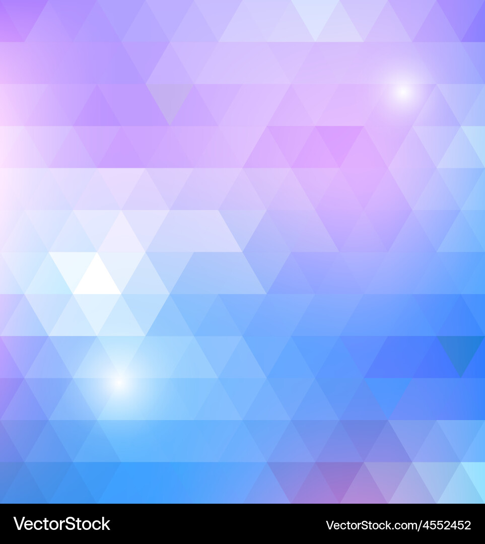 Geometric shining pattern with triangles vector image
