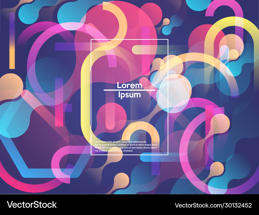 Modern style abstraction with composition made Vector Image
