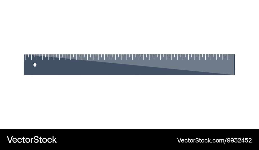 Ruler in a flat style scale width and length Vector Image