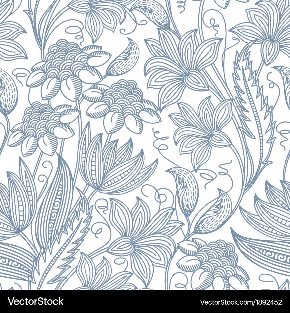 Seamless floral background Royalty Free Vector Image