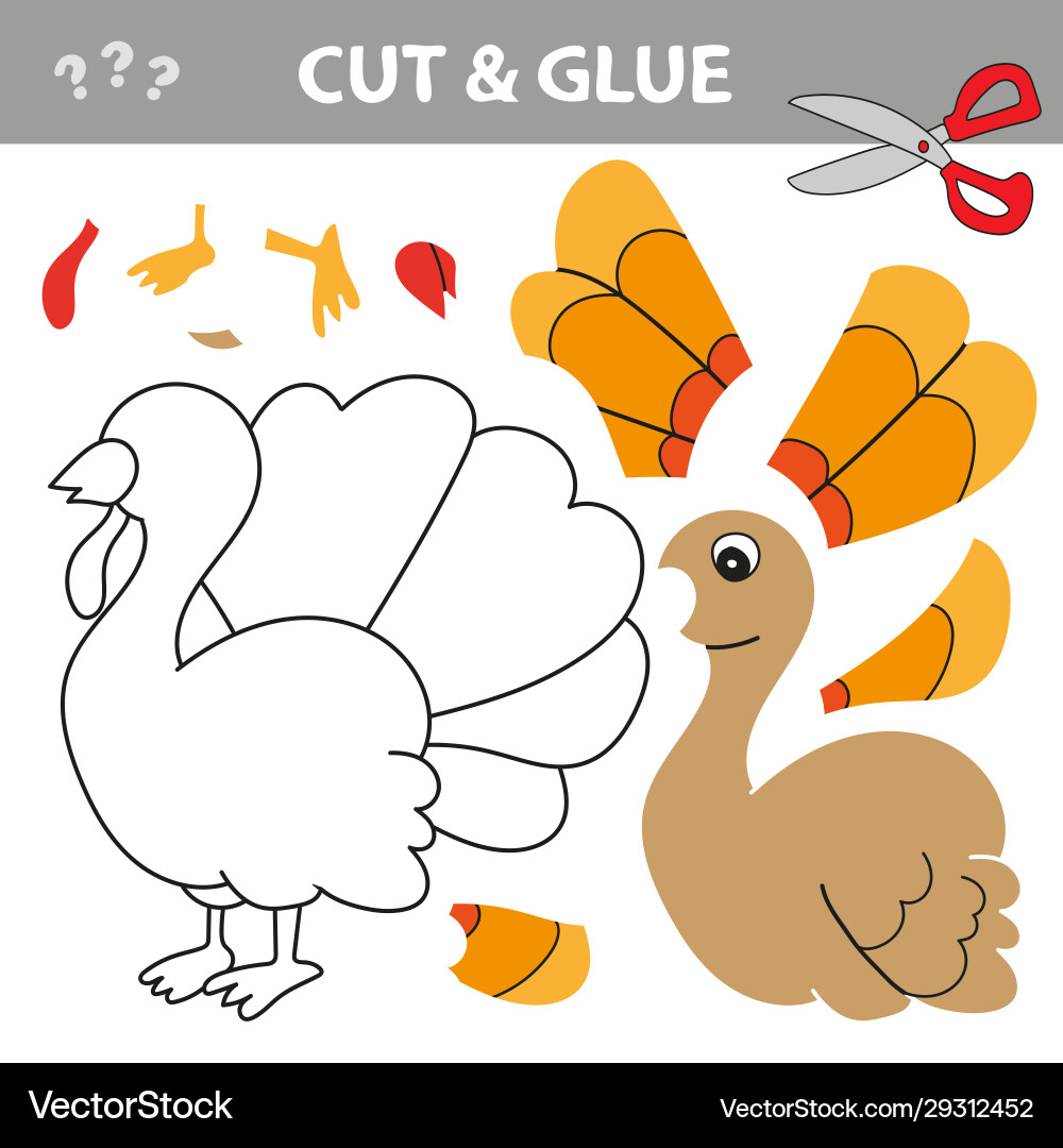 Use scissors and glue restore picture Use scissors and glue restore picture Vector Image