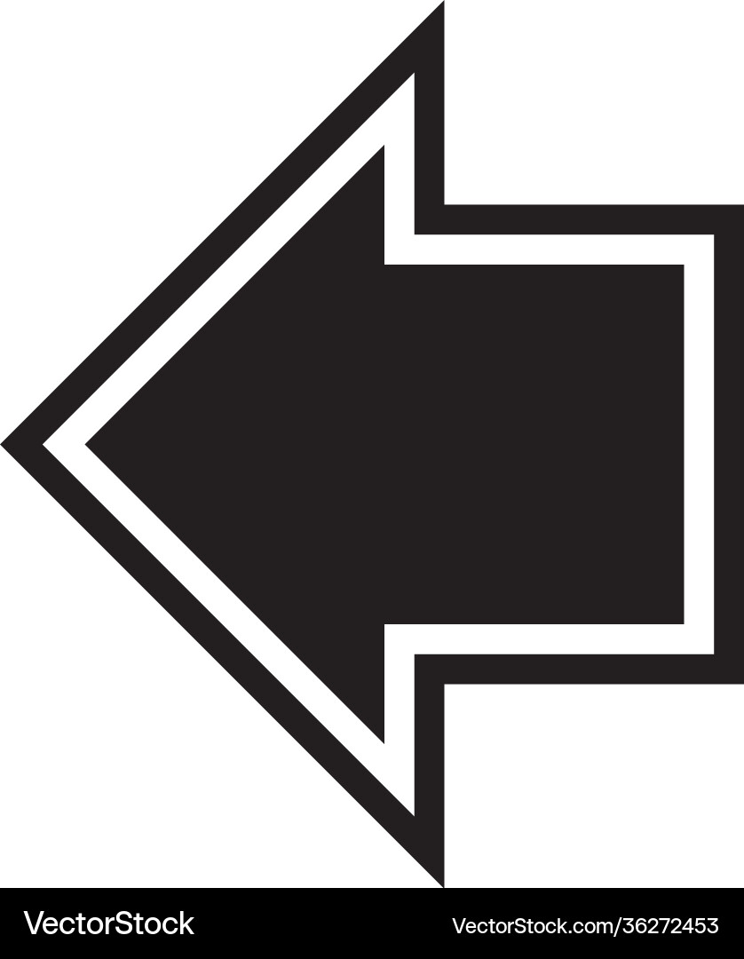 Arrow symbol icon for web and application Vector Image