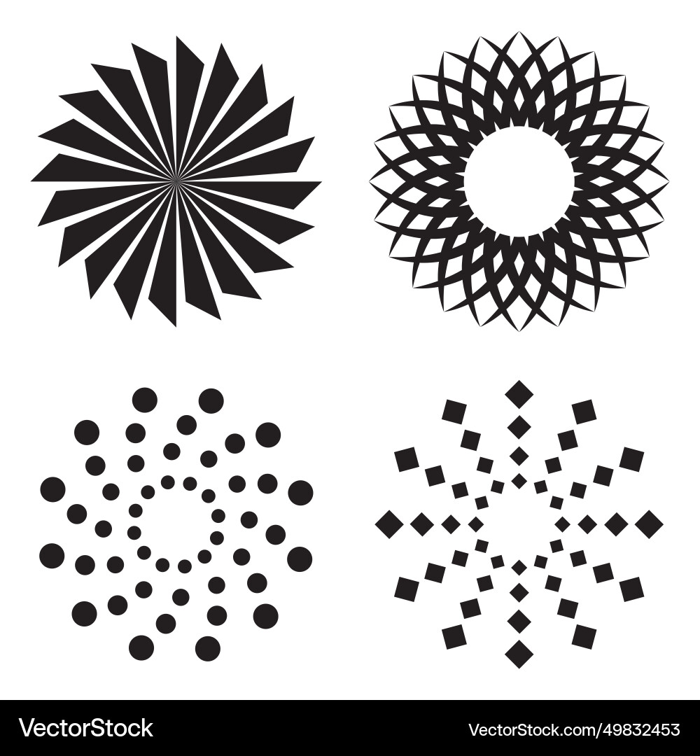 Circular pattern icon Circular pattern icon vector image