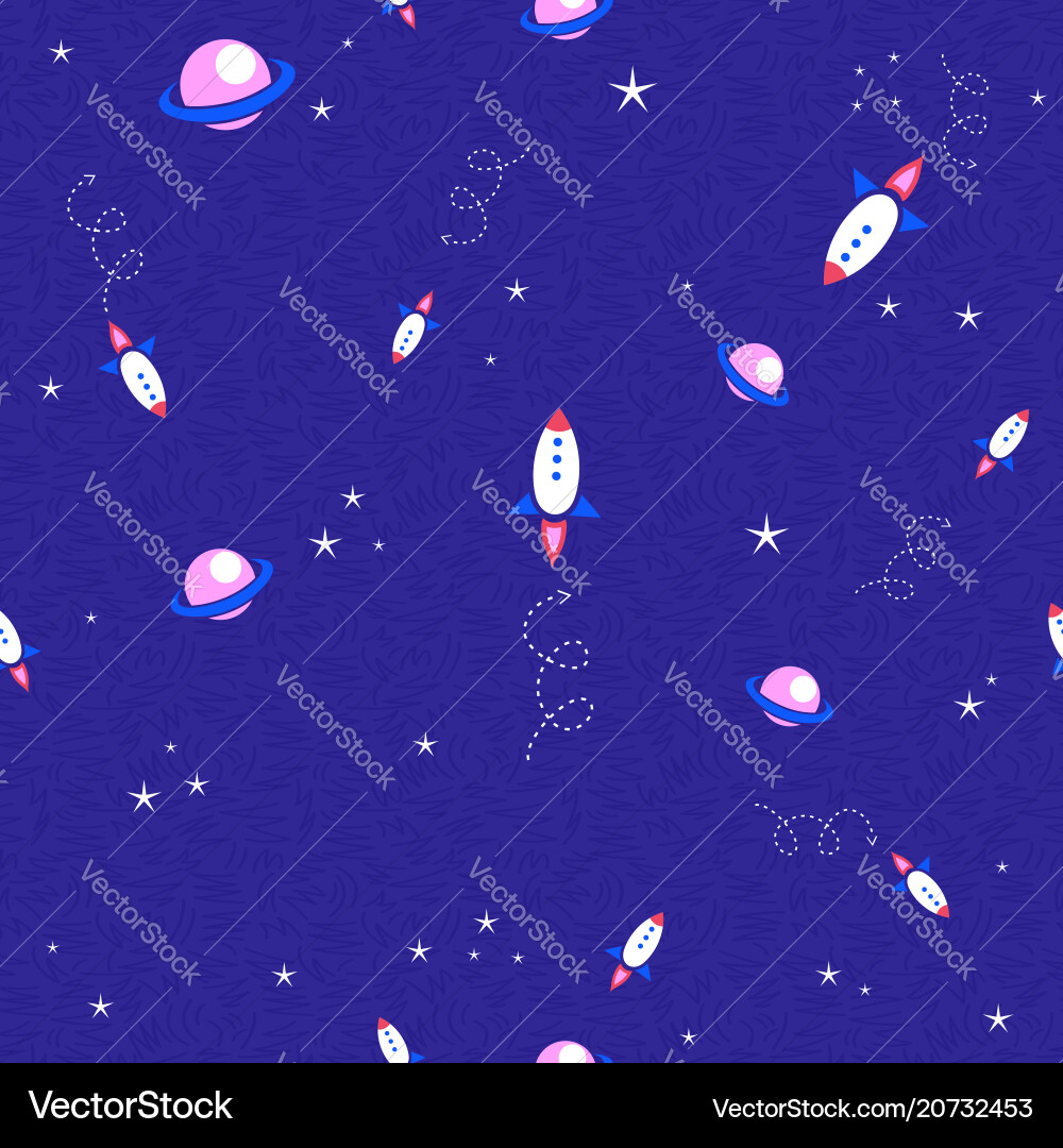 Cosmic Planet Pattern Vector Image