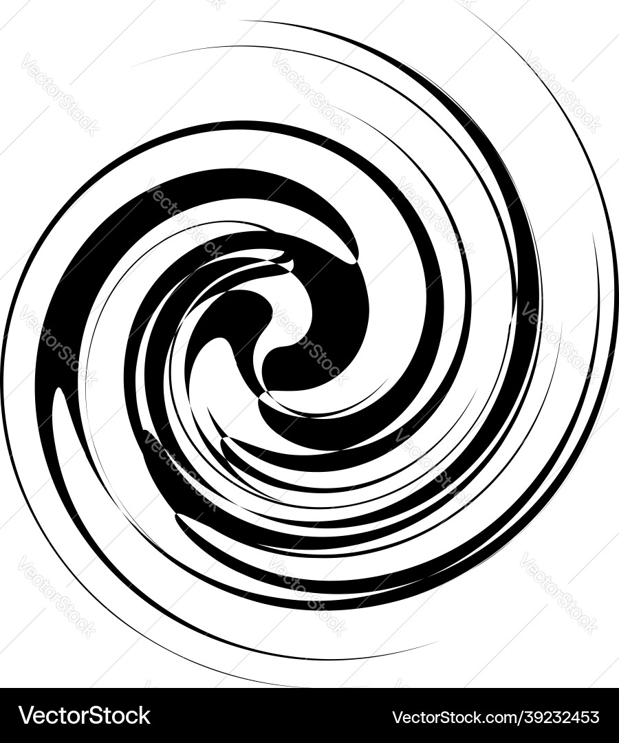 Curl spiral swirl volute helix circular twirl Vector Image