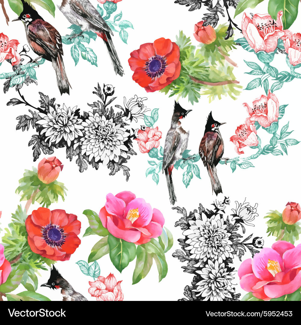 Floral and decorative background design Vector Image
