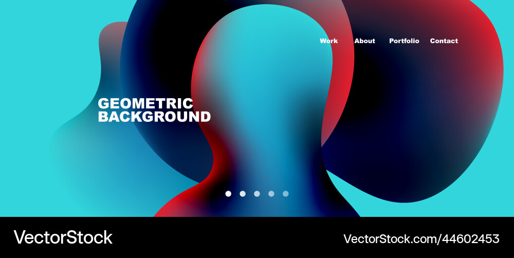 Flowing gradient colors and round elements Flowing gradient colors and round elements vector image