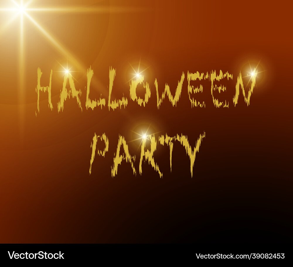 Halloween party text effect 2021 Vector Image