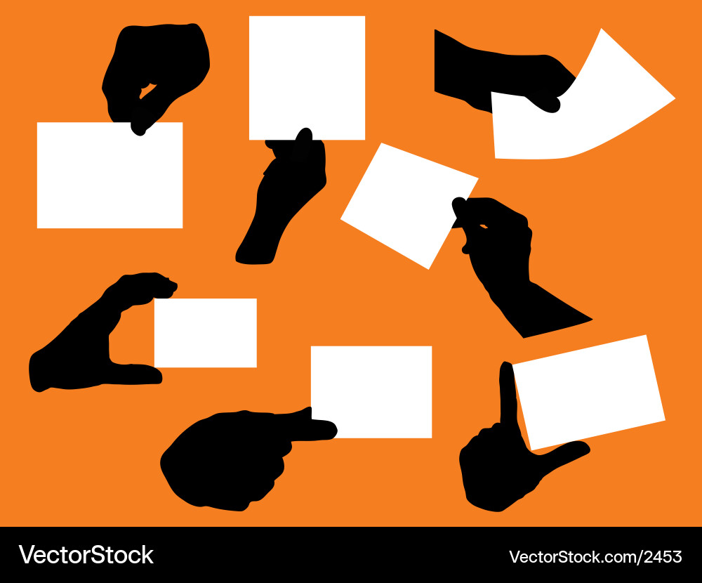 Hand Signals and Gestures Vector Image