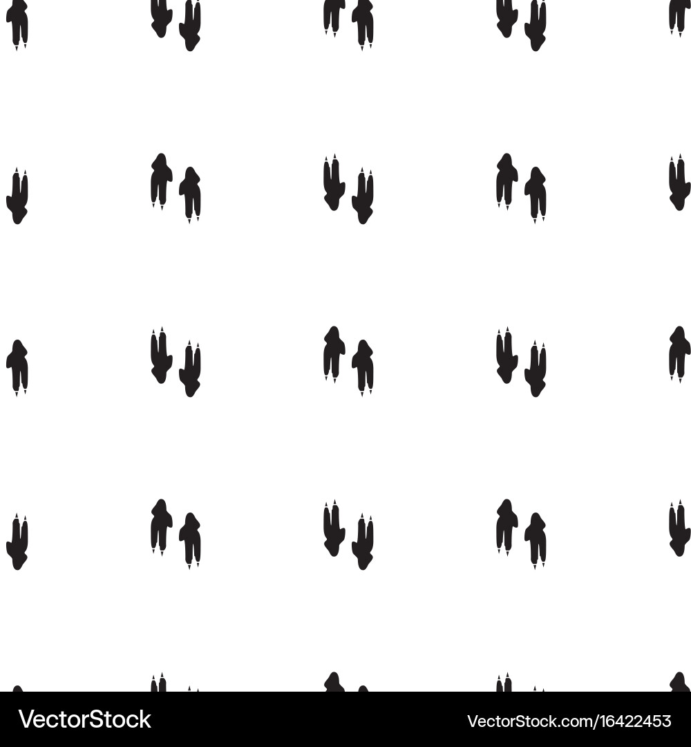 Minimal seamless pattern with dinosaur foots vector image