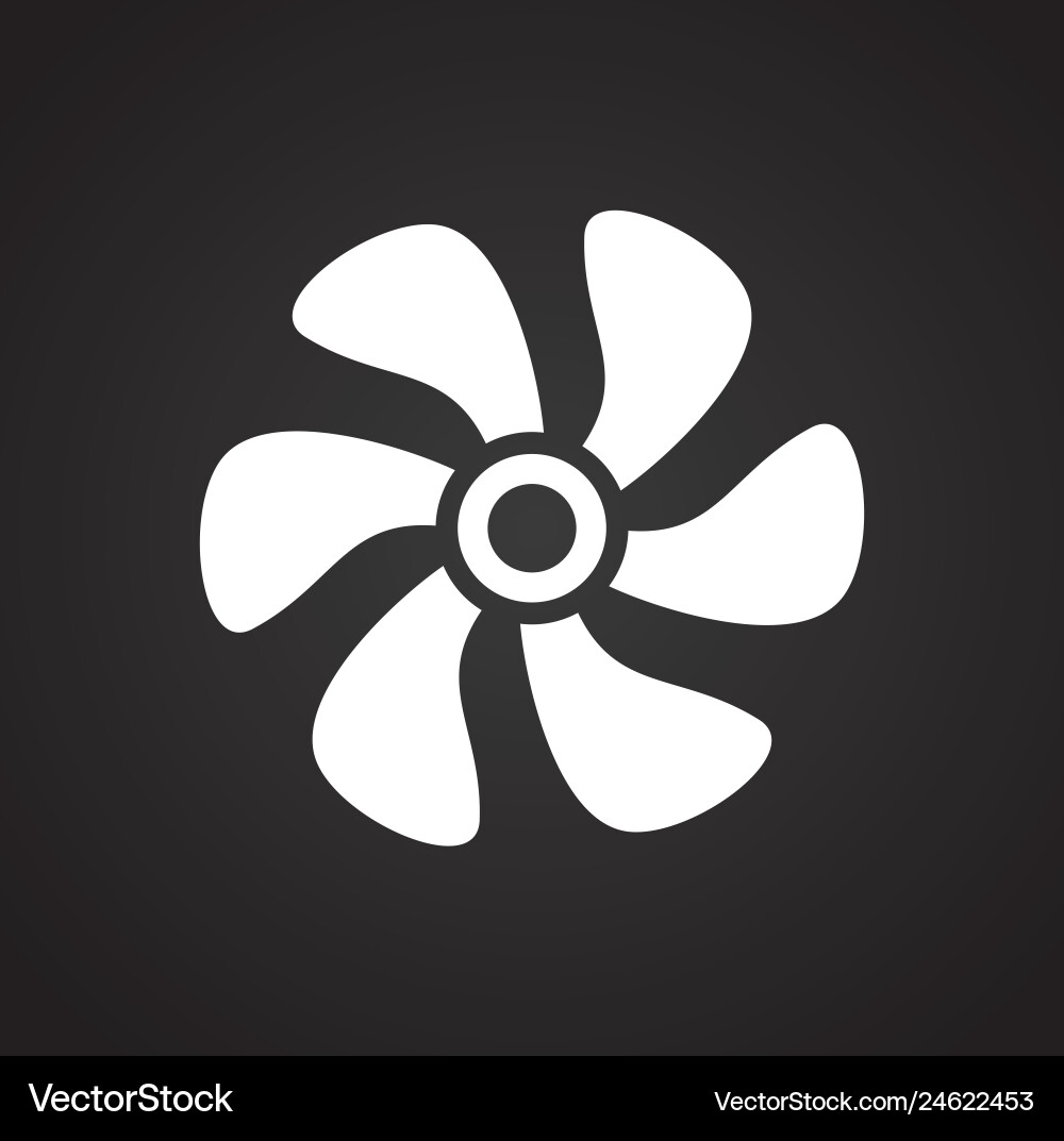 Propeller icon on background for graphic and web Propeller icon on background for graphic and web vector image