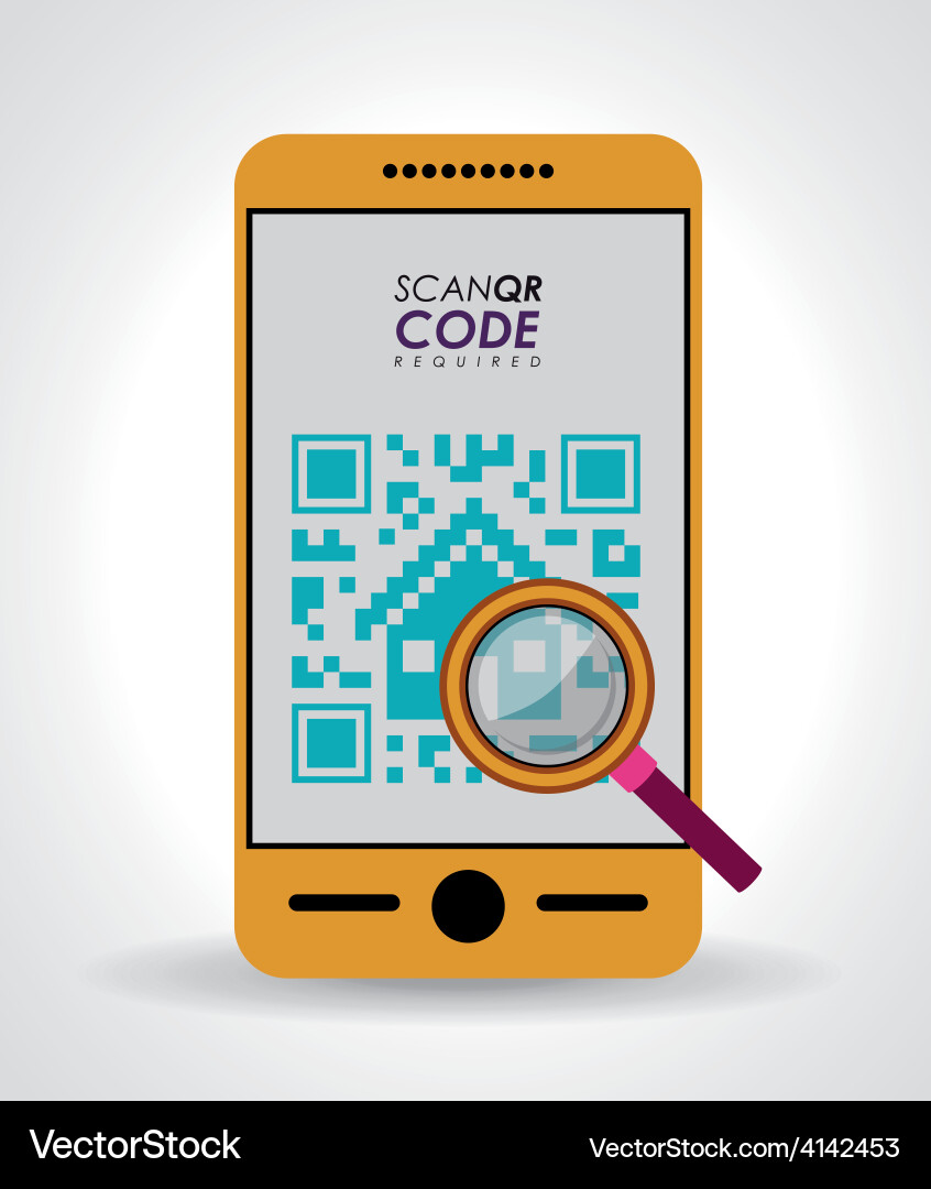Scan qr code design vector image