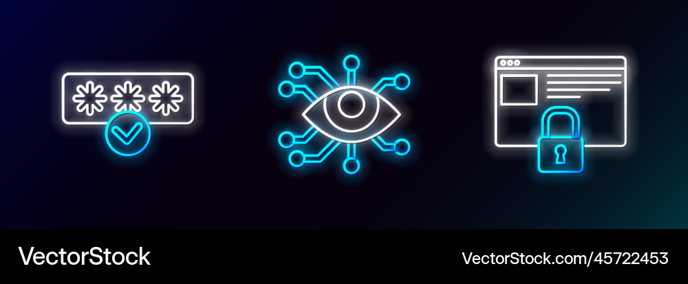 Set line secure your site with https ssl Set line secure your site with https ssl vector image