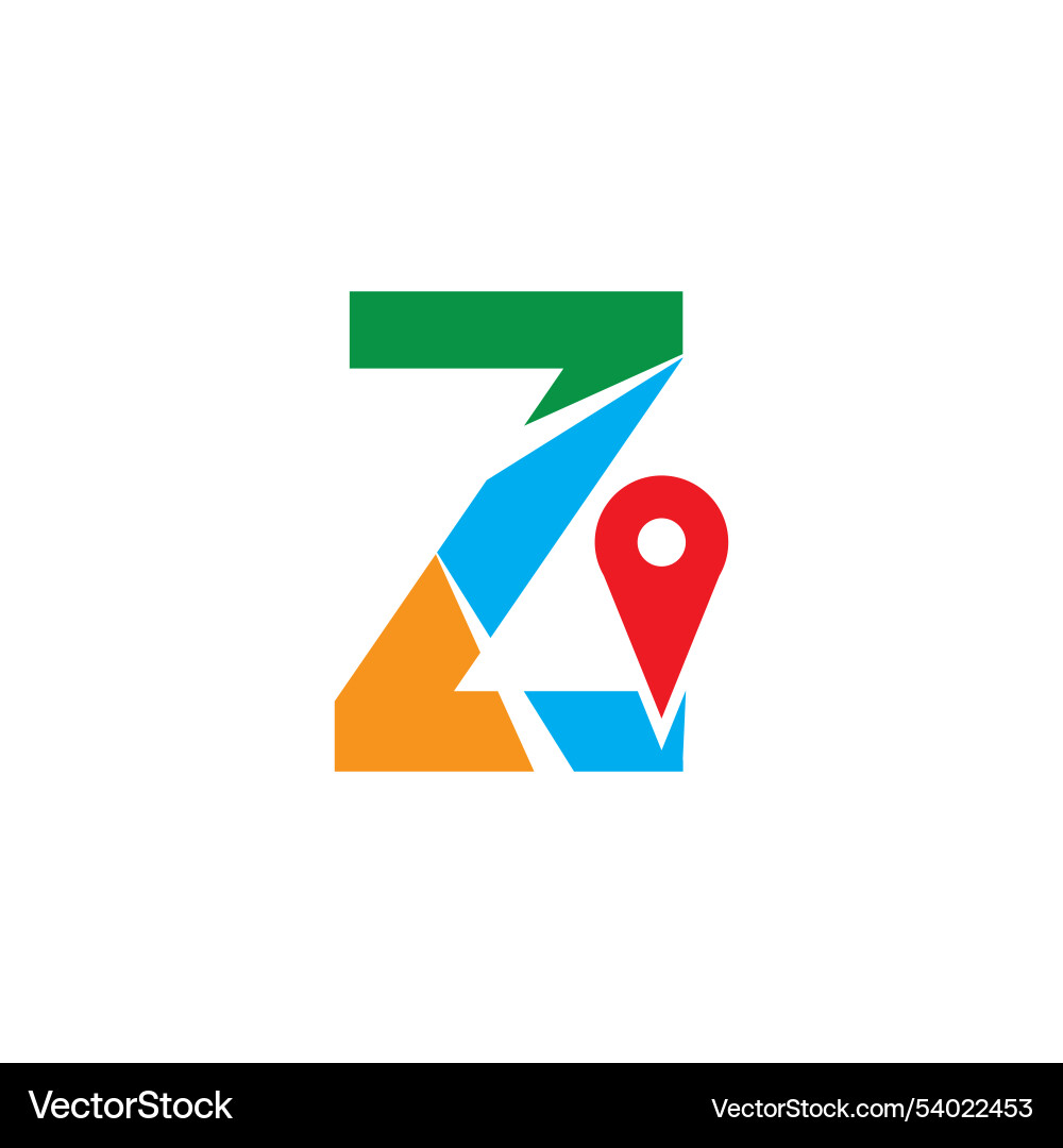 Simple and modern logo design initial z combine Simple and modern logo design initial z combine vector image